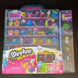 Shopkins Glitz Collectors Case - Sparkling Blue